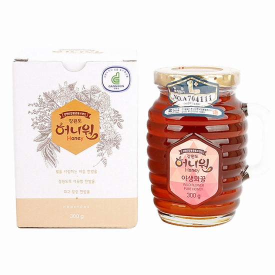 허니원 야생화꿀 핸들컵 300g