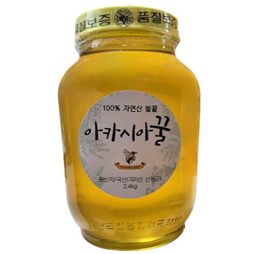 지리산 토종 100% 천연 벌꿀 2.4kg
