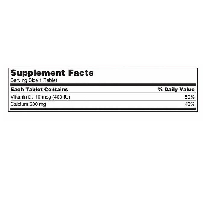 커클랜드 시그니처 칼슘 600mg 위드 비타민 D3 500정 (해외)