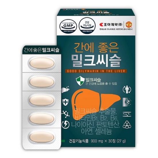 조아제약 간에 좋은 밀크씨슬 30정