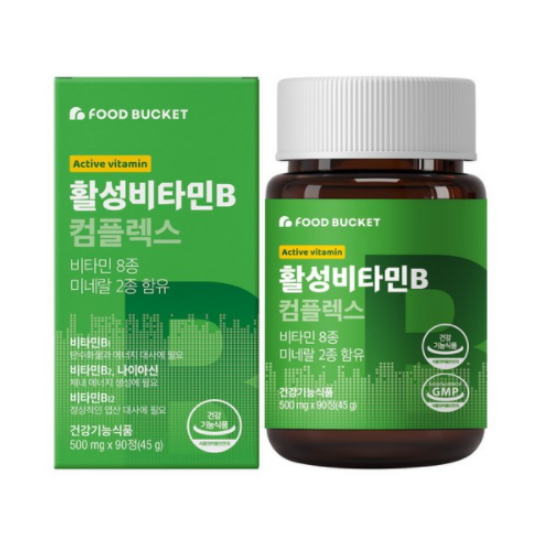 푸드버킷 활성비타민B 컴플렉스 90정