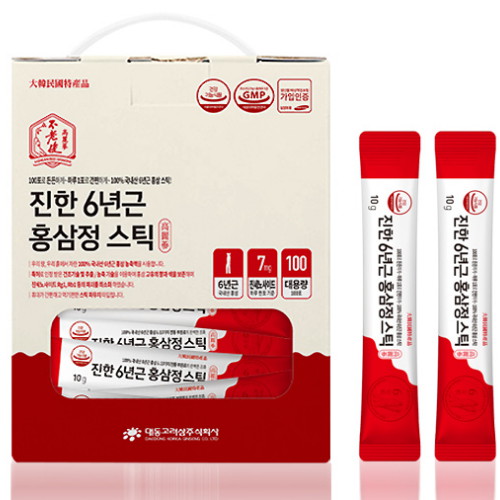 대동고려삼 진한 6년근 홍삼정 스틱 10ml 100포