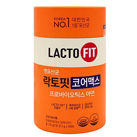 종근당건강 생유산균 코어맥스 60포