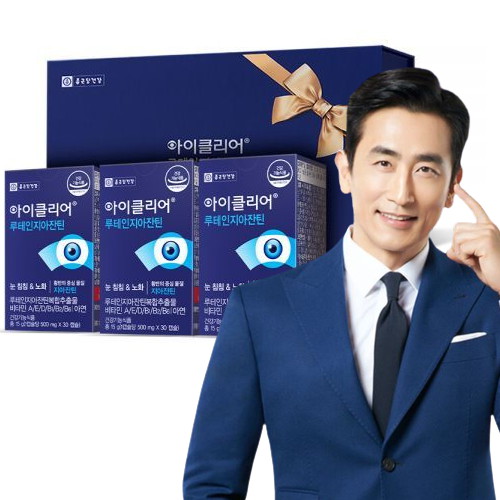 종근당건강 아이클리어 루테인 지아잔틴 30캡슐 3개입 세트