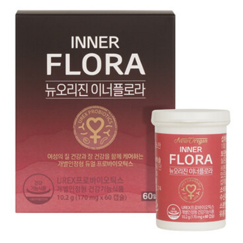 유한양행 이너플로라 UREX 프로바이오틱스 170mg 60캡슐