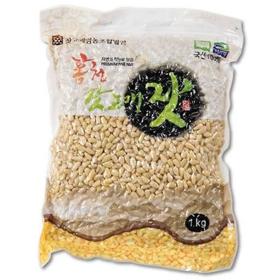 잣고개영농조합법인 국내산 홍천 백잣 1kg [1개] - 에누리 가격비교