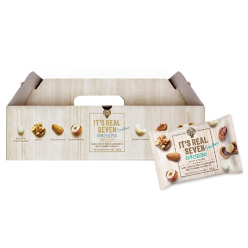 맑은농산 잇츠리얼넛츠 리얼세븐 하루건강견과 엑설런트 20g 25개입 선물세트