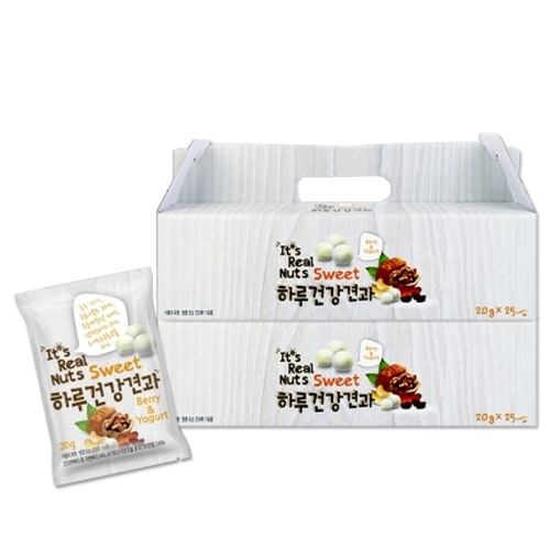 잇츠리얼넛츠 하루건강 견과 요거트오곡초코볼 20g 25개입 선물세트