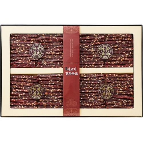 두영에프앤디 미소어육 호주산 소고기 견과 육포 선물세트 600g