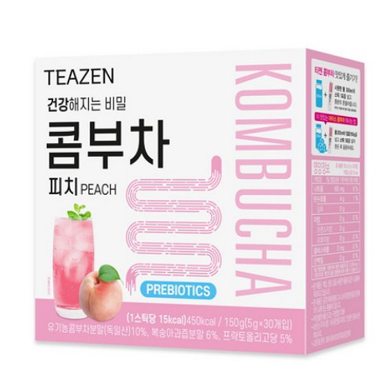 티젠  콤부차 피치 5g 30개입