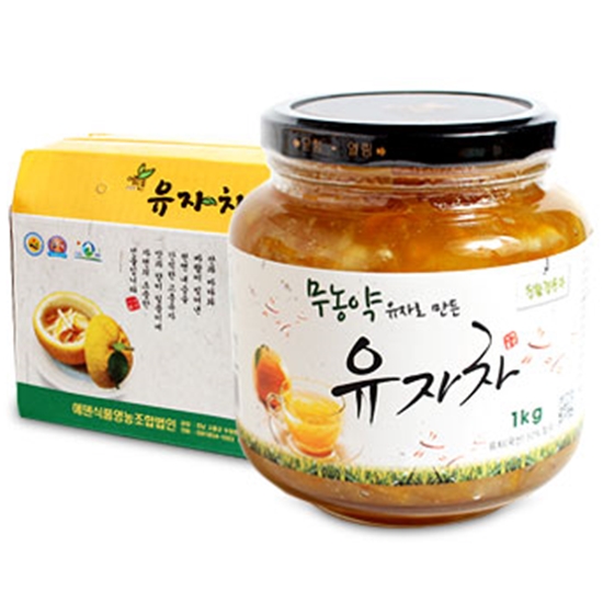 에덴식품 무농약 유자로 만든 유자차 1kg [4개] : 에누리 가격비교