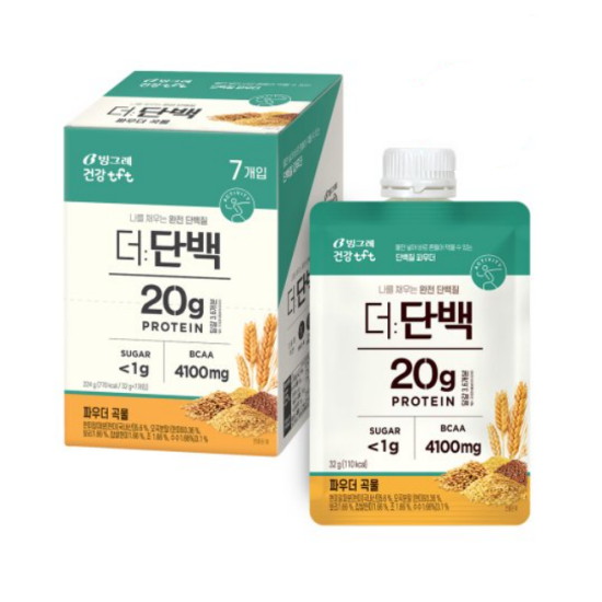 빙그레 더 단백 파우더 곡물 32g 7포