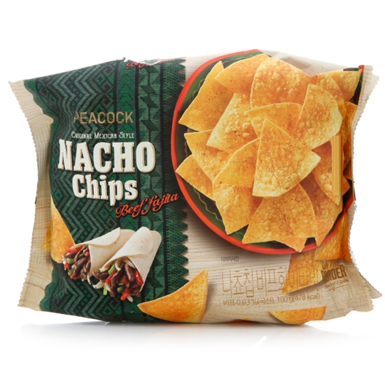 이마트 피코크 나쵸칩 비프화이타맛 100g