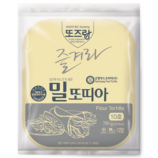 남향푸드또띠아  또즈랑 밀또띠아 10인치 12개입 780g