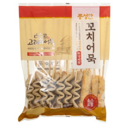 늘푸른바다 고래사어묵 풍성한 꼬치어묵 1.02kg