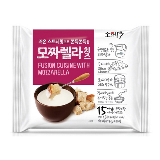 동원F&B 소와나무 모짜렐라 치즈 15매입 270g