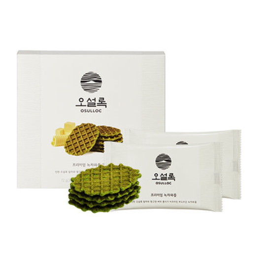 아모레퍼시픽 오설록 프리미엄 녹차와플 72g