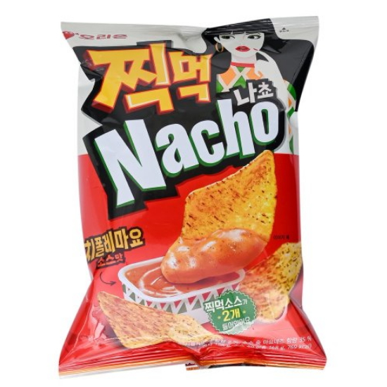 오리온  나쵸 찍먹 치폴레마요소스맛 168g