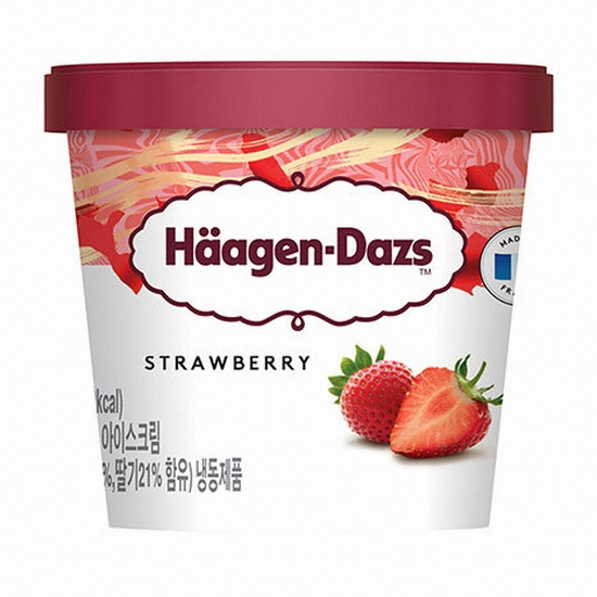 하겐다즈  스트로베리 미니컵 아이스크림 100ml