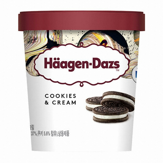 하겐다즈  쿠키앤크림 파인트 아이스크림 473ml