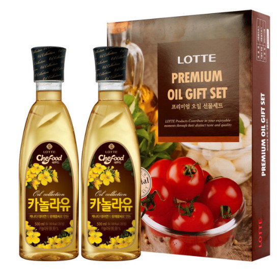 롯데푸드 카놀라유 500ml 2입 세트