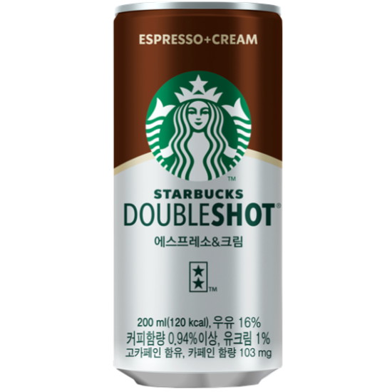 스타벅스 더블샷 에스프레소&크림 200ml