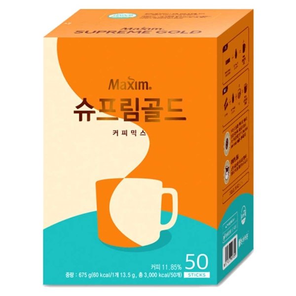 동서식품 맥심 슈프림골드 커피믹스 50T