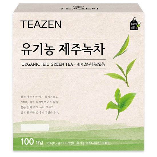 티젠  유기농 제주녹차 100티백