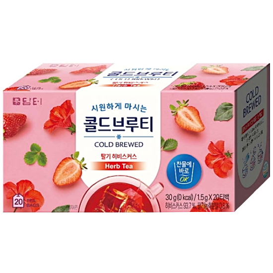담터  콜드브루티 딸기 히비스커스 20T