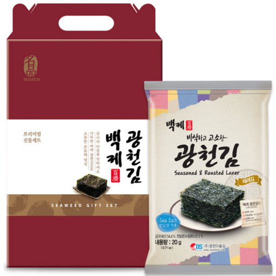 백제 광천김 재래 전장김 10봉 선물세트 [2개] - 에누리 가격비교