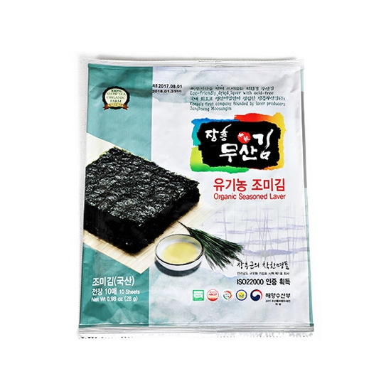 장흥무산김  유기농 조미김 전장 28g
