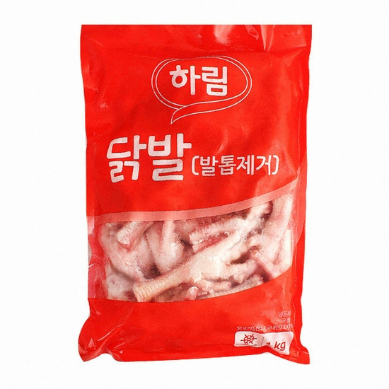 하림  발톱제거 닭발 1kg