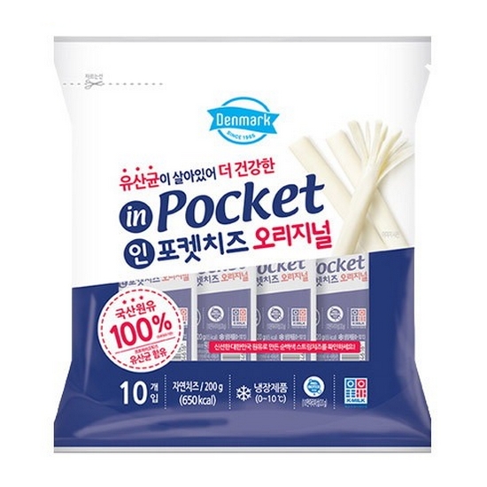 동원F&B 덴마크 인포켓치즈 오리지널 10개입 200g