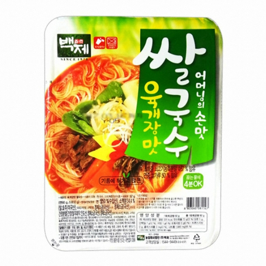 백제  쌀국수 육개장맛 92g