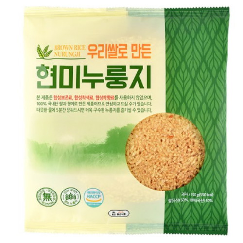 참좋은식품 우리쌀로 만든 현미누룽지 150g [1개] - 에누리 가격비교