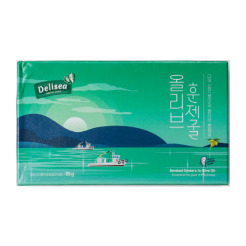 대일수산  올리브 훈제굴 85g