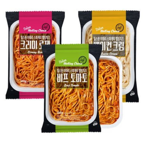 밀스원 이태리 스파게티 멜팅치즈 3종 세트 [1개] - 에누리 가격비교