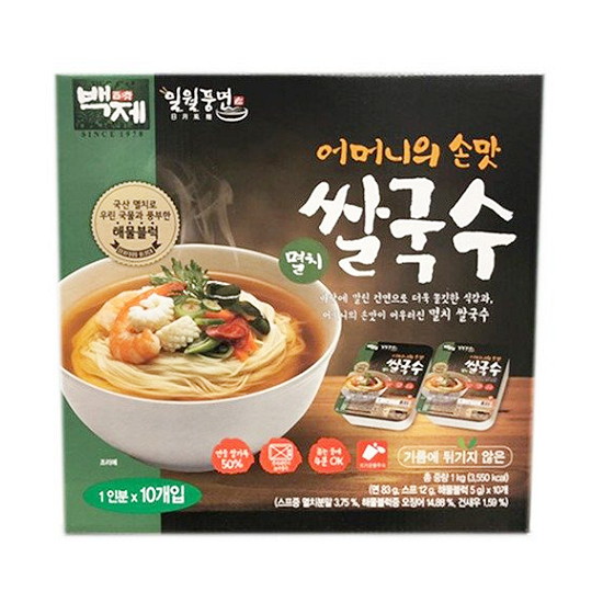 백제  일월풍면 멸치 쌀국수 10개입 1kg