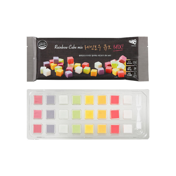 단미푸드  레인보우 큐브 믹스 과일 8가지맛 80g