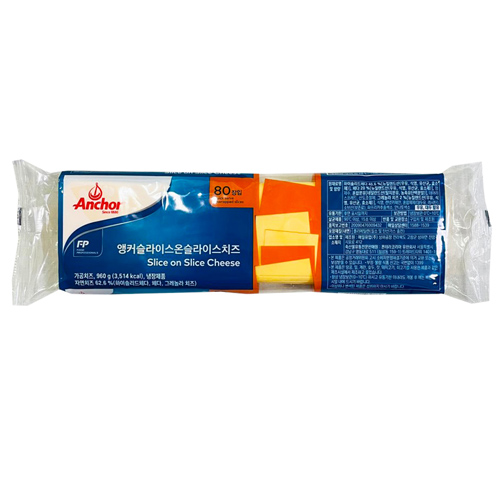 폰테라 앵커 슬라이스 온 슬라이스치즈 80매입 960g