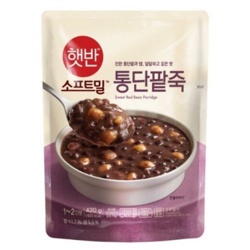 CJ제일제당  소프트밀 통단팥죽 420g
