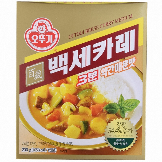 오뚜기  3분 백세카레 약간매운맛 200g
