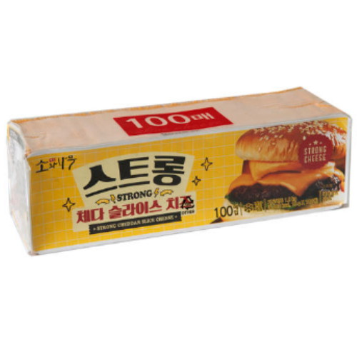 동원F&B 소와나무 스트롱 체다 슬라이스 치즈 100매입 1.8kg