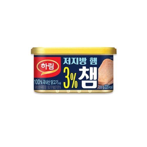 하림  3% 저지방 닭가슴살햄 챔 200g