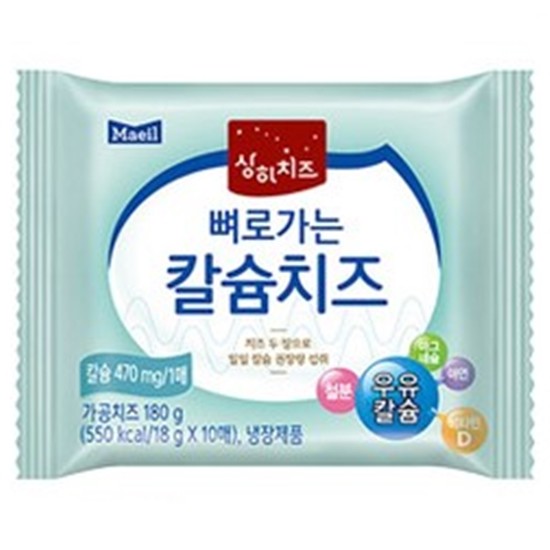 상하치즈  뼈로가는 칼슘치즈 10매입 180g