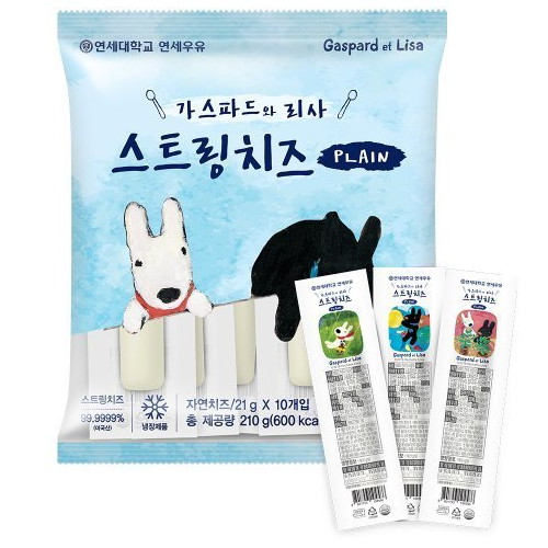 연세우유  스트링 치즈 플레인 10개입 210g