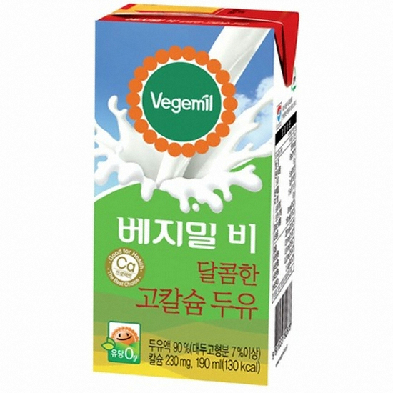 정식품 베지밀 비 달콤한 고칼슘 두유 190ml