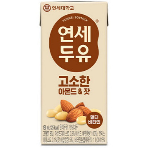 연세우유 고소한 아몬드&잣 두유 190ml