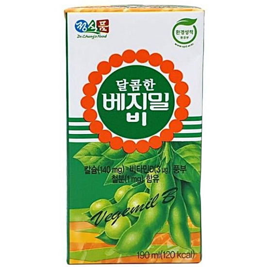 정식품  달콤한 베지밀 비 190ml (팩)