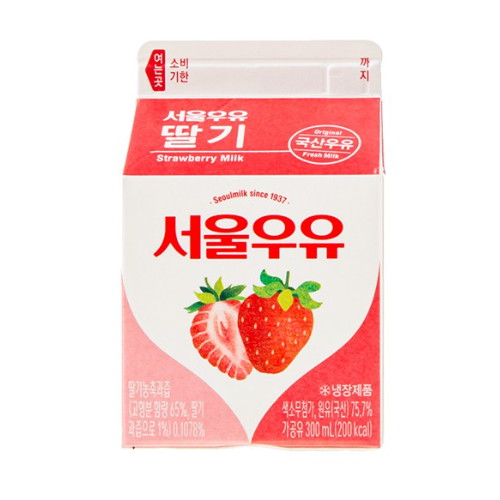 서울우유 딸기우유 300ml